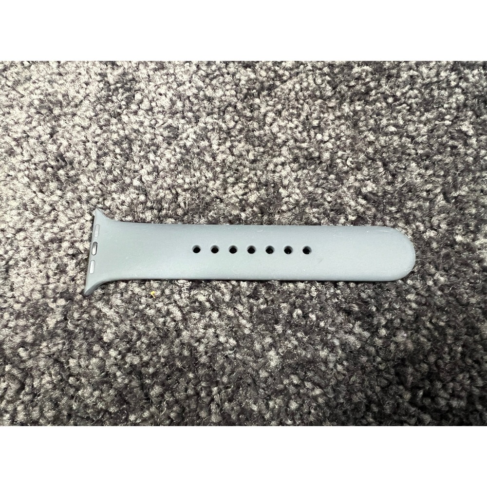 OEM Apple Watch Sport Band Size S M Gray/Midnight Blue Silicone‎ ONLY HALF